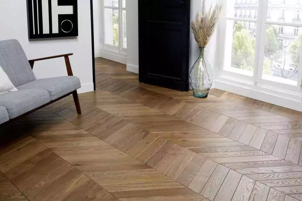 Parquet contrecollé chêne Point de Hongrie Heritage, parquet pas cher