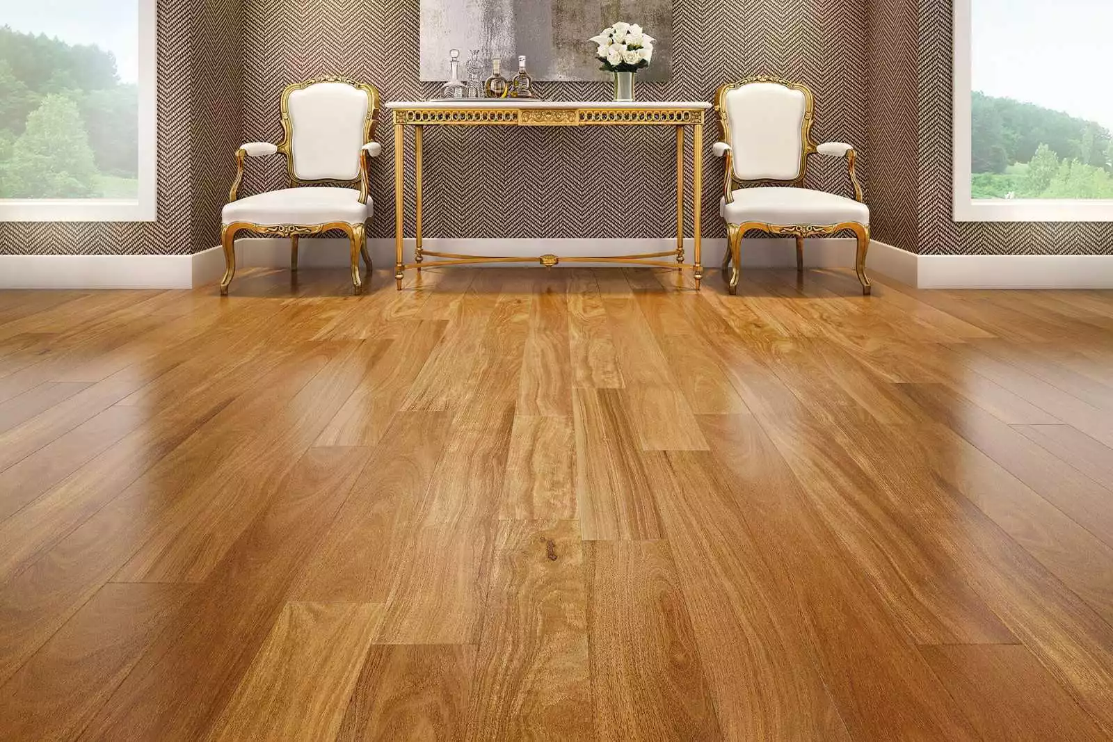 Parquet massif chêne Cumaru Blond Select Vernis, parquet massif pas cher