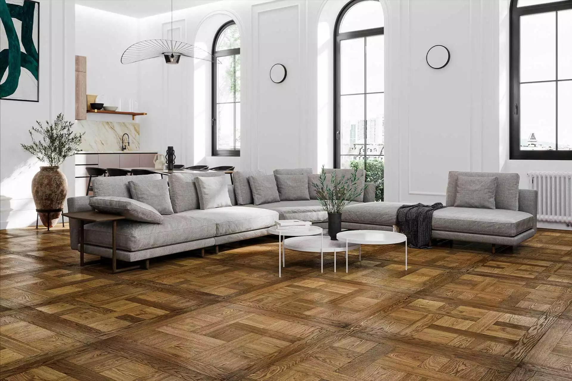 OILED SMOKED PRIME CHANTILLY TILES - Image 0