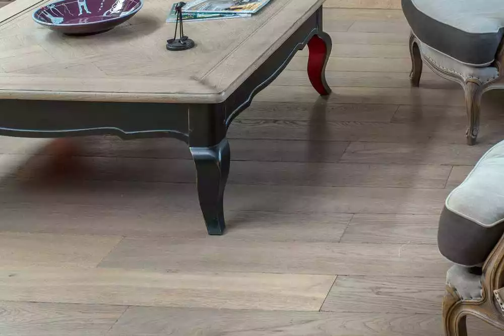 Parquet massif chêne de l'est GRIS CLAIR - PA18, parquet massif pas cher