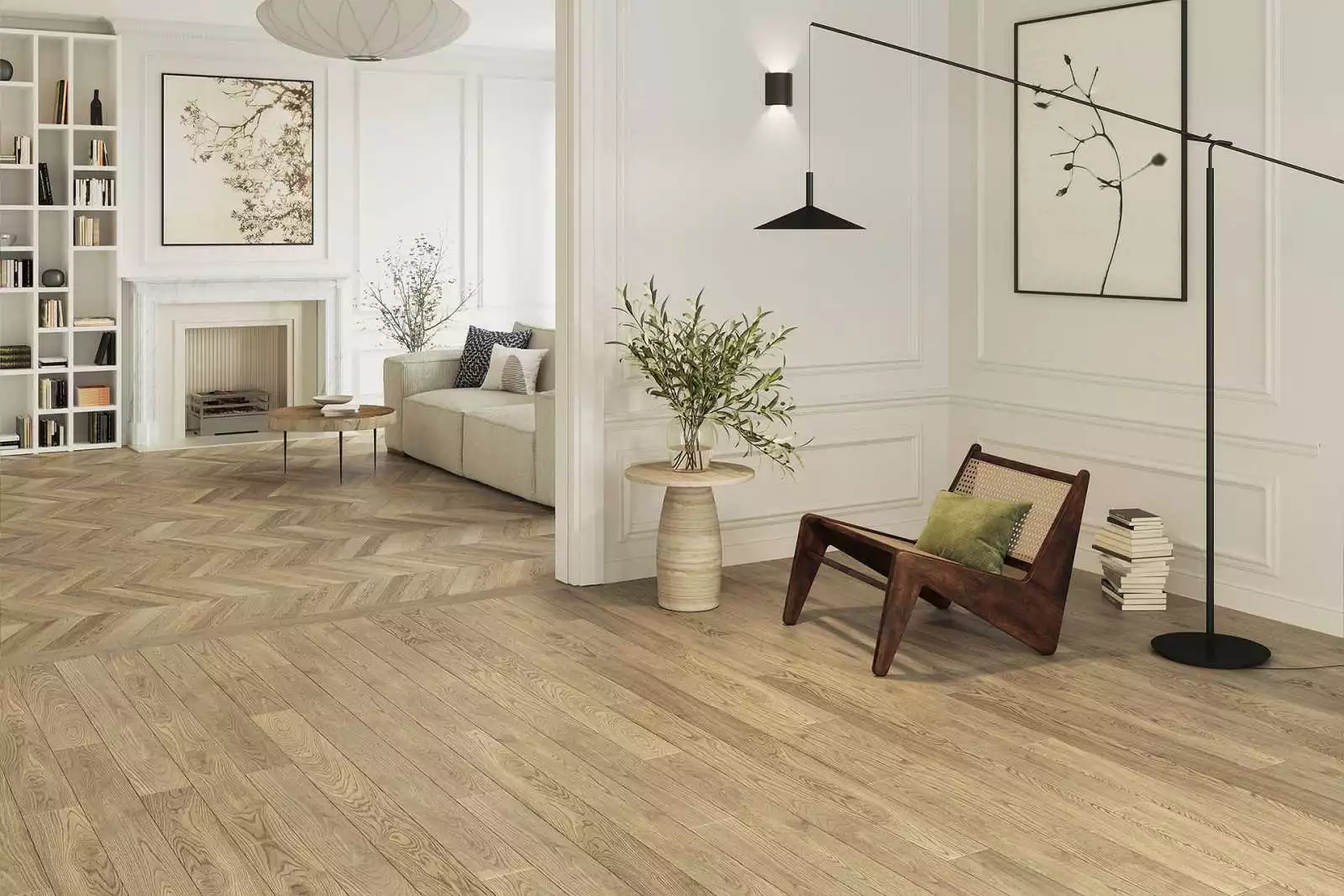 Parquet contrecollé chêne INVISIBLE, parquet pas cher