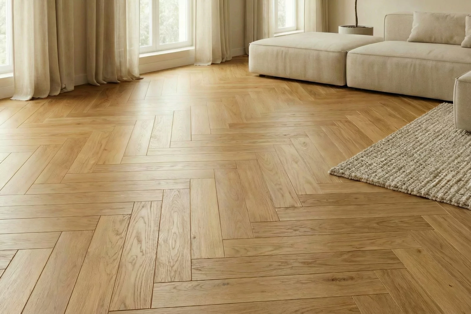 BÂTON ROMPU AUTHENTIC NATUR', parquet contrecollé pas cher