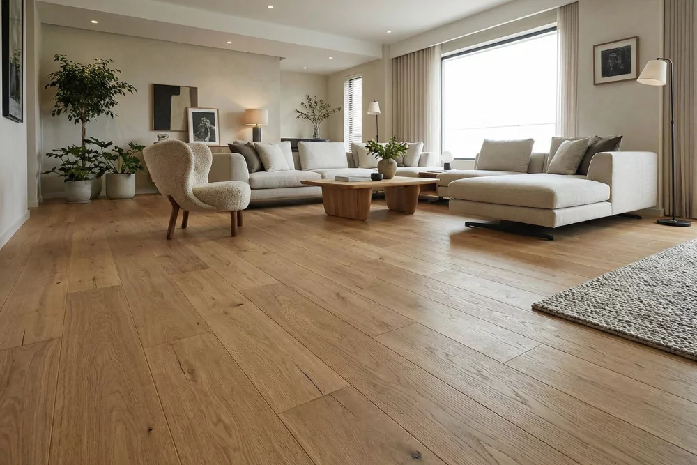 Parquet contrecollé chêne AUTHENTIC NATUR' 150 VERNIS, parquet pas cher
