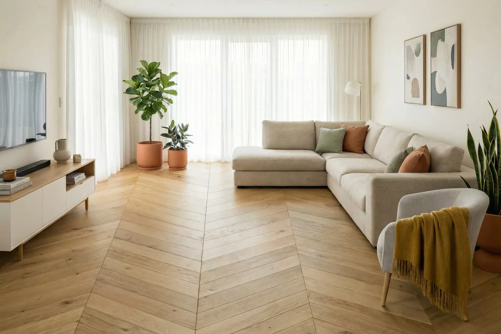 Parquet contrecollé chêne INVISIBLE, parquet pas cher