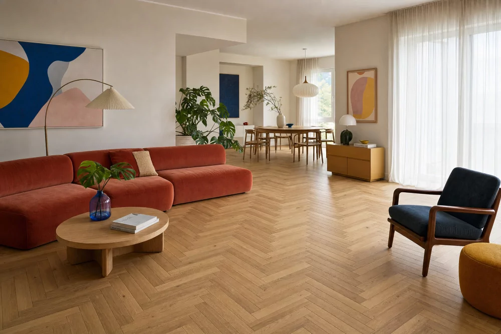 Parquet contrecollé chêne INVISIBLE, parquet pas cher