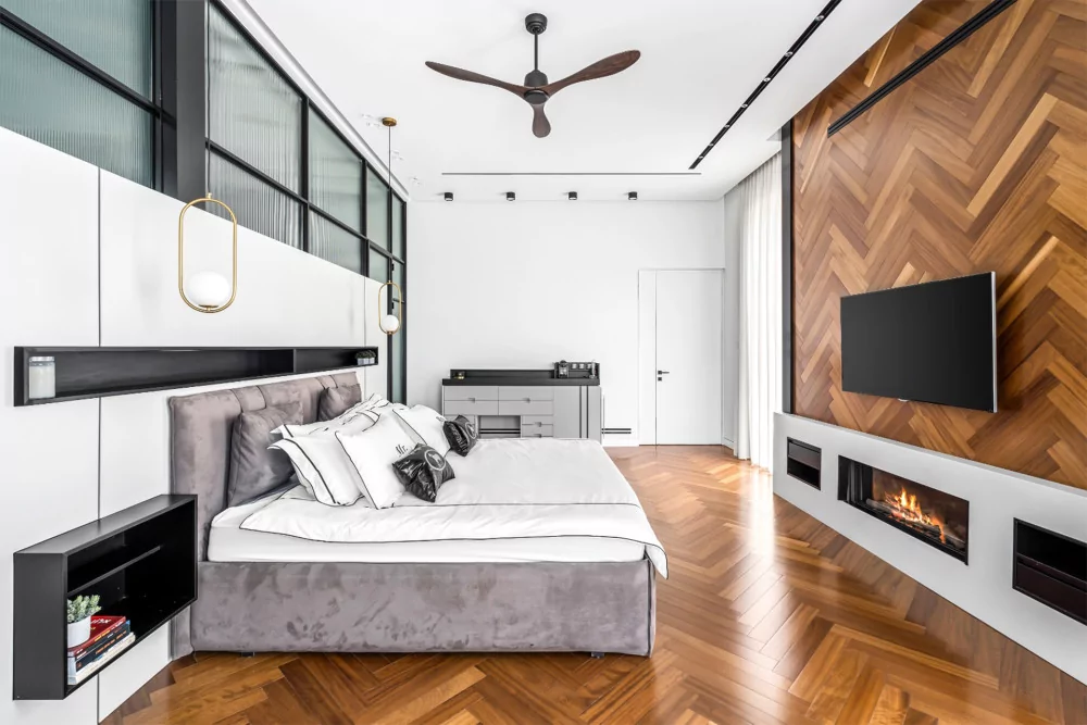 Parquet contrecollé chêne Baton Rompu Noyer Select, parquet pas cher